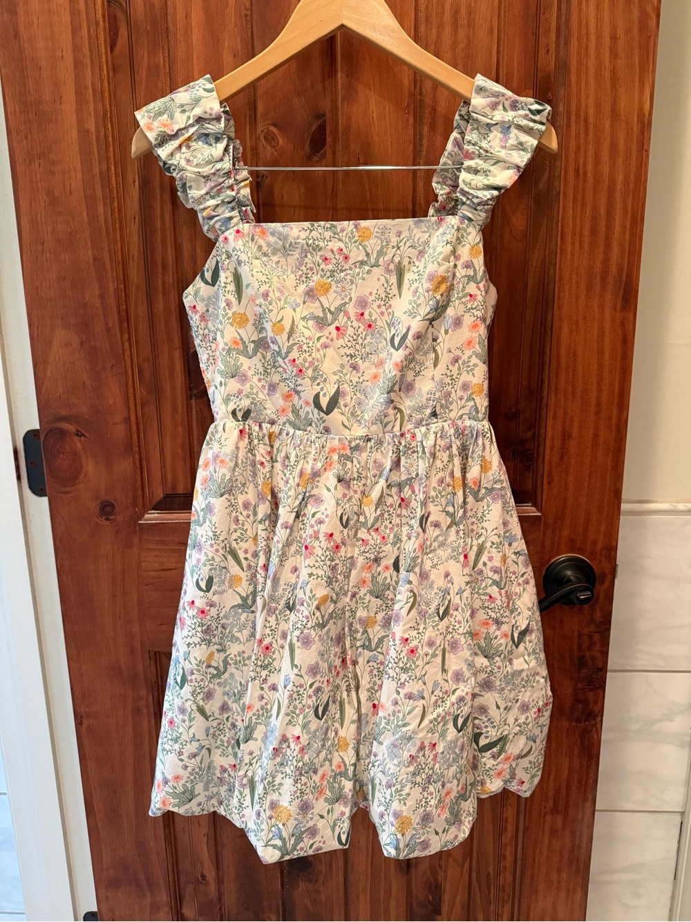 Floral Bubble Hem Dress